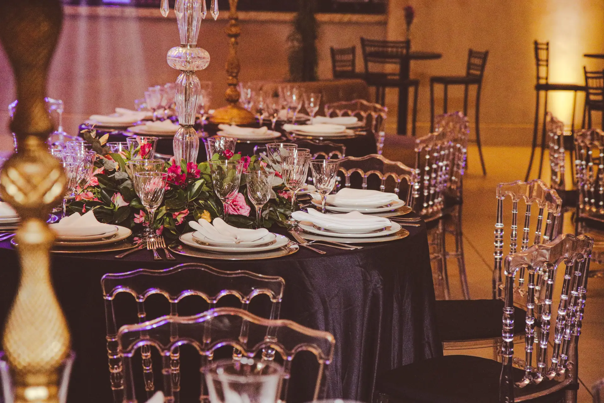 Elegant restaurant table