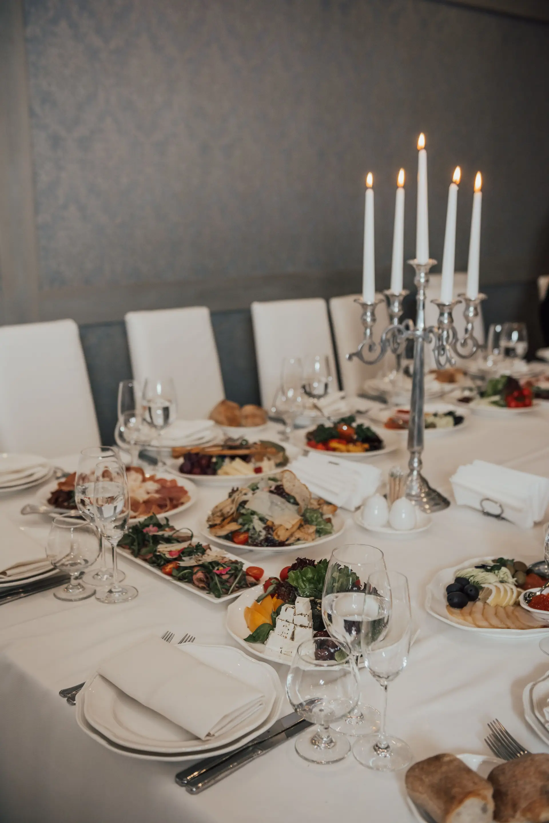 Gourmet plated dish in a premium dining environment