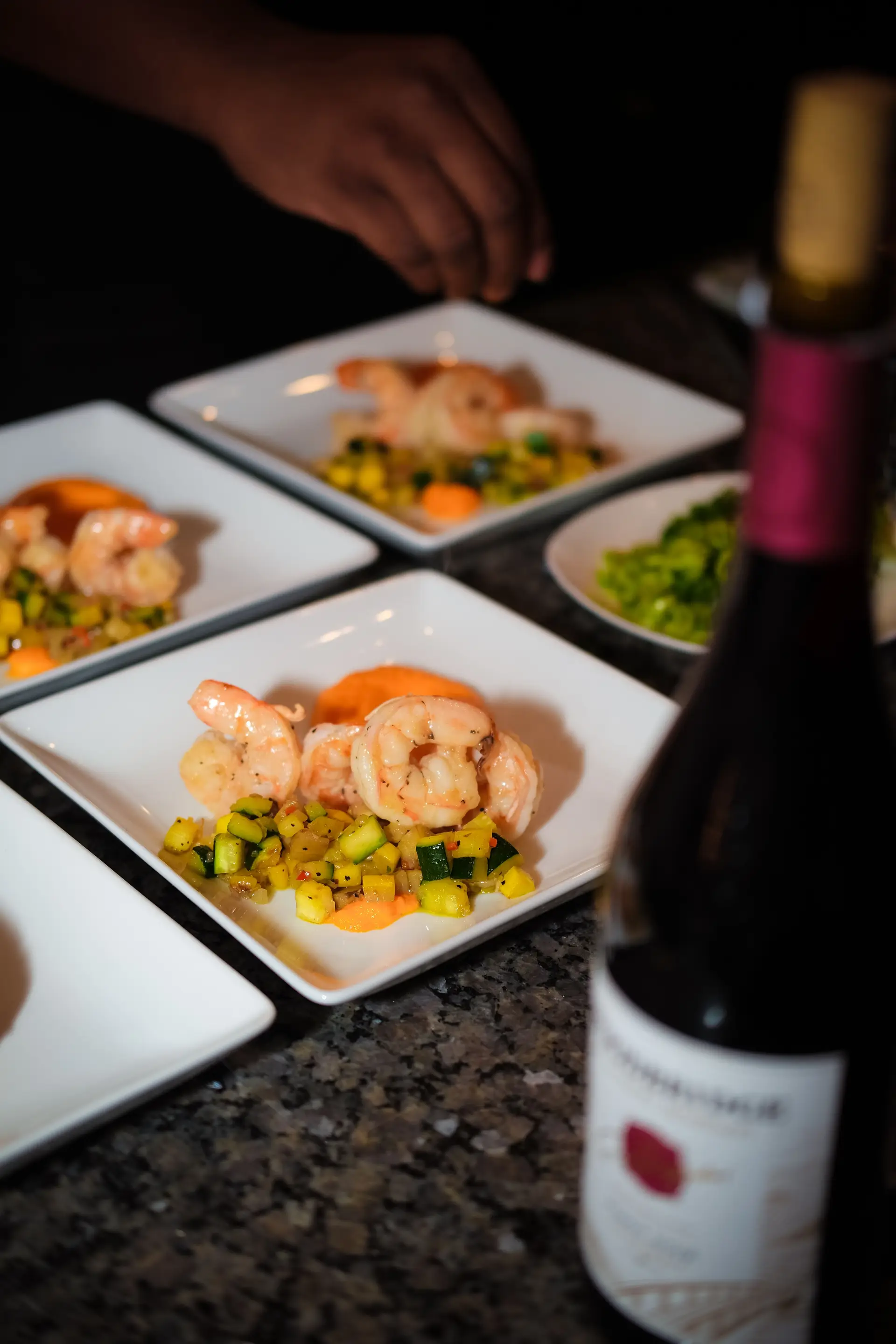 Elegant shrimp dish