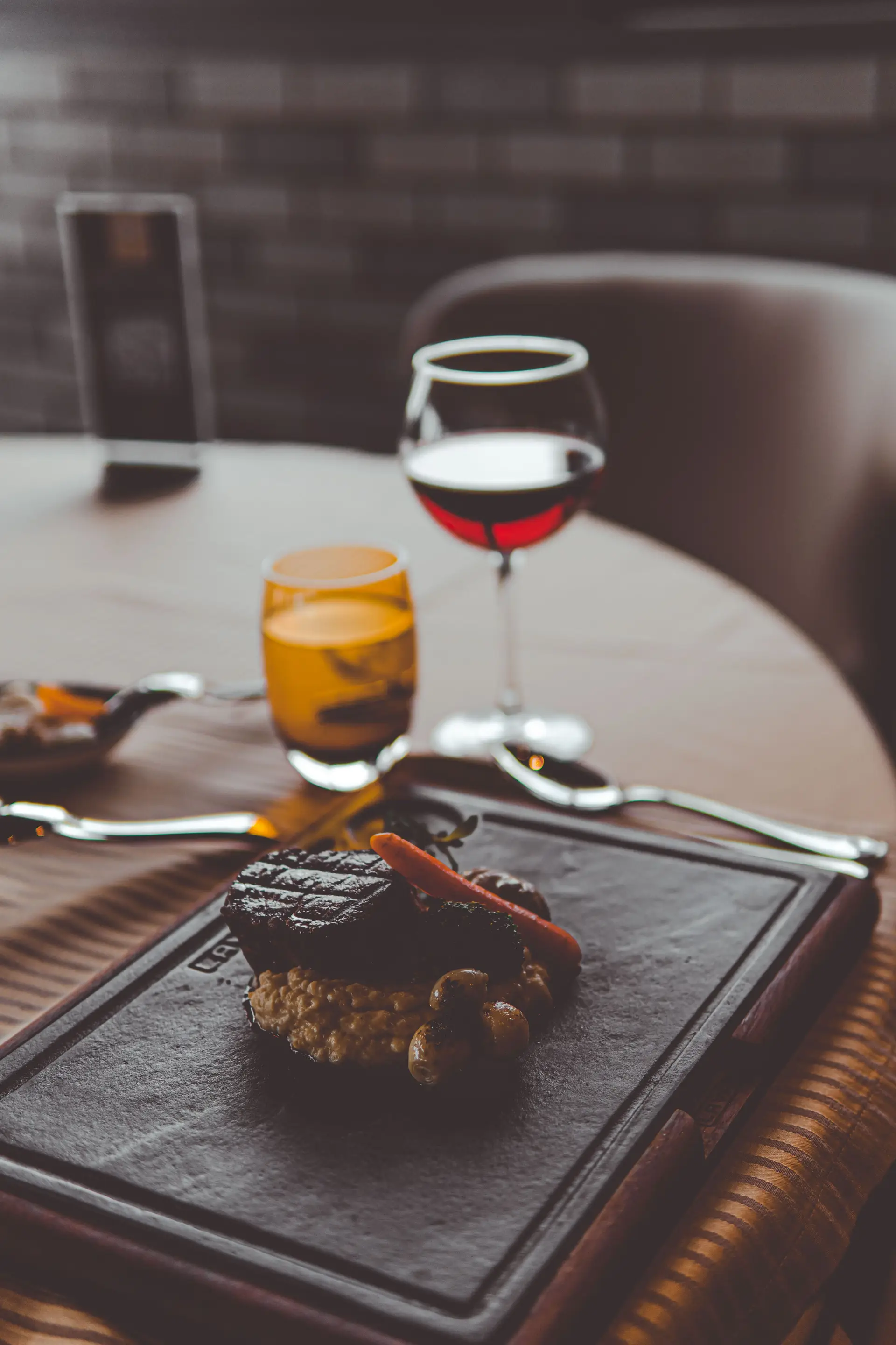 Elegant pre-dinner setting